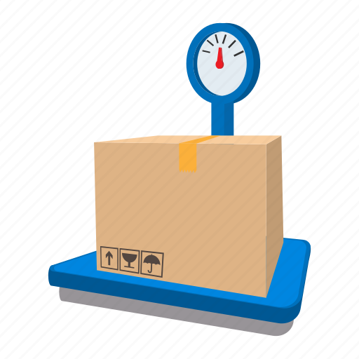 Box, cartoon, electronic, grocery, safety, scales, stationary icon - Download on Iconfinder