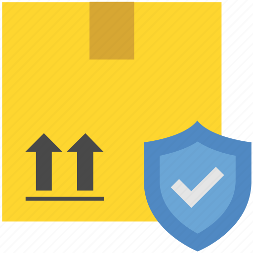 Box, complete, delivery, logistics, package, protect, shield icon - Download on Iconfinder