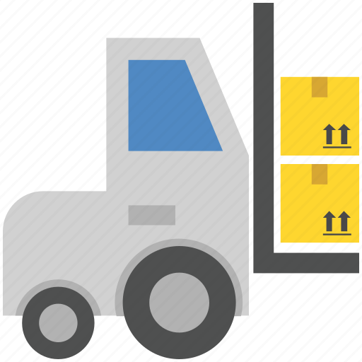 Box, cargo, delivery, forklift, logistics, package, transport icon - Download on Iconfinder
