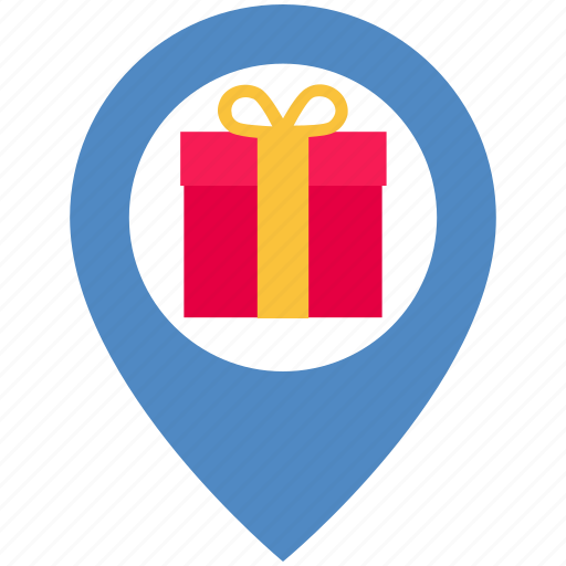 Courier, delivery, gift, location, logistics, parcel, pin icon - Download on Iconfinder