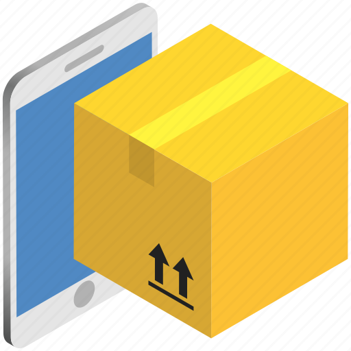 Box, delivery, logistics, mobile, package, shipping, tracking icon - Download on Iconfinder