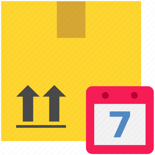 Calendar, delivery, in date, logistics, package, parcel, shipping icon - Download on Iconfinder