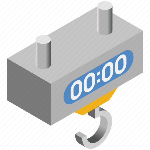 Delivery, hook, logistics, machine, measure, meter, weight icon - Download on Iconfinder