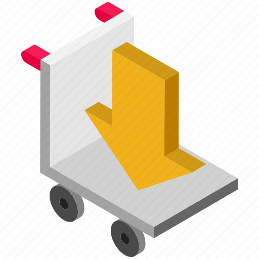 Arrow, delivery, down, logistics, parcel, shipping icon - Download on Iconfinder