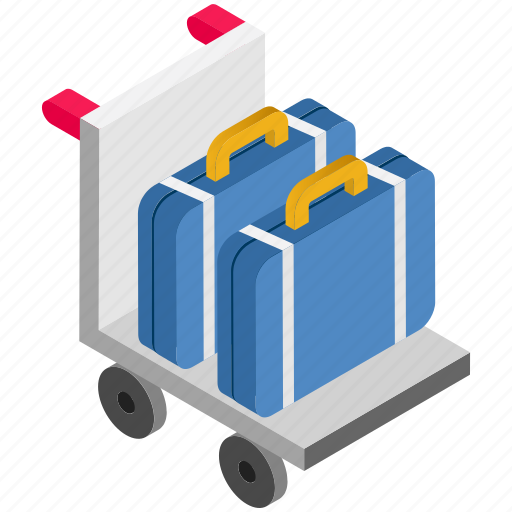 Bag, briefcase, cart, delivery, logistics, parcel, shipping icon - Download on Iconfinder
