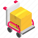 box, cart, delivery, logistics, package, parcel, shipping