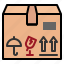 parcel, box, sign, dry, fragile, arrows, package 