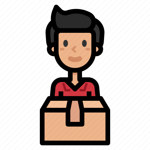 Parcel, delivery, postman, courier, service icon - Download on Iconfinder