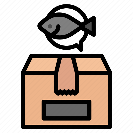 Parcel, package, box, shipping, delivery, logistic, fish icon - Download on Iconfinder
