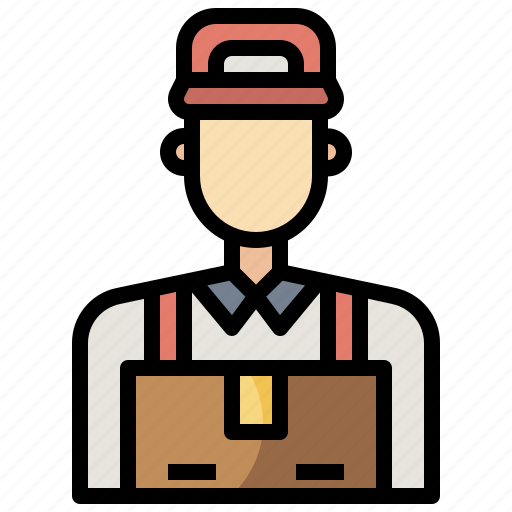 Boy, deliveryman, jobs, package, person, professions, user icon - Download on Iconfinder