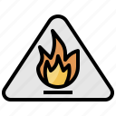 alert, caution, fire, flammable, sign, signaling, warning