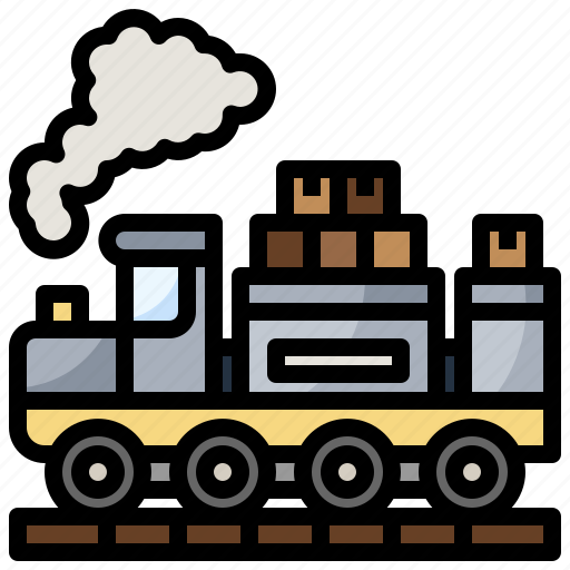 And, container, delivery, locomotive, shipping, train, transport icon - Download on Iconfinder