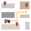 delivery, map, gps, location, parcel 