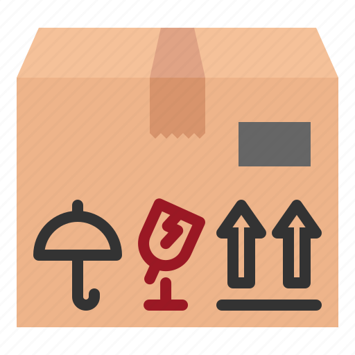 Parcel, sign, dry, fragile, arrows, standing, package icon - Download on Iconfinder