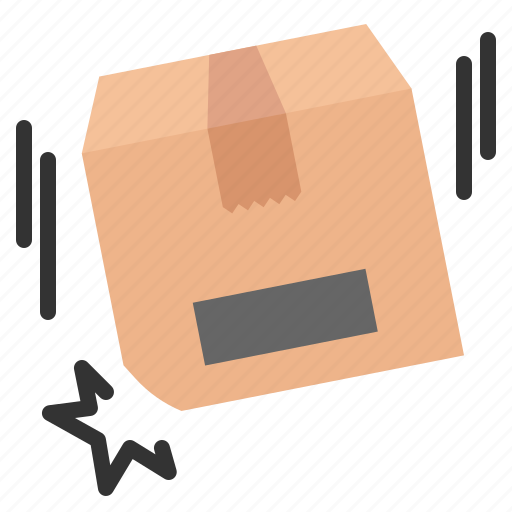 Parcel, package, box, fall, shipping, delivery, logistic icon - Download on Iconfinder