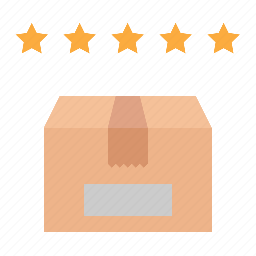 Parcel, package, shipping, delivery, logistic, rate, star icon - Download on Iconfinder