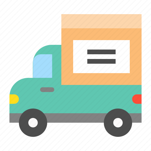 Delivery, logistic, pickup truck, shipping, transport, transportation, truck icon - Download on Iconfinder