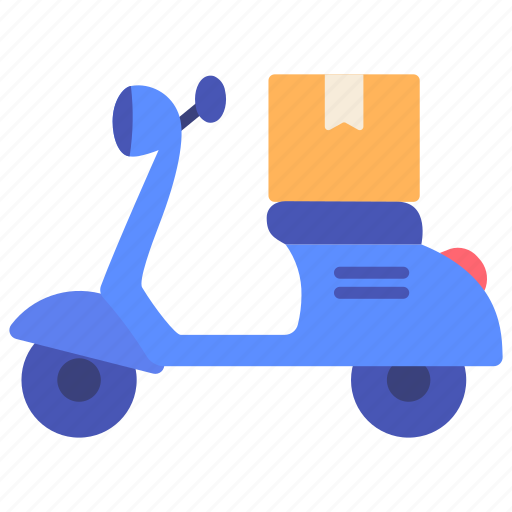 Delivery, logistics, motorcycle, order, product, shipping, transportation icon - Download on Iconfinder