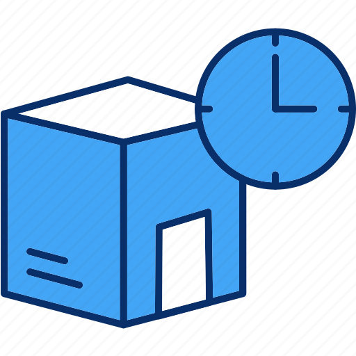 Delivery, logistics, on, package, shipping, time icon - Download on Iconfinder