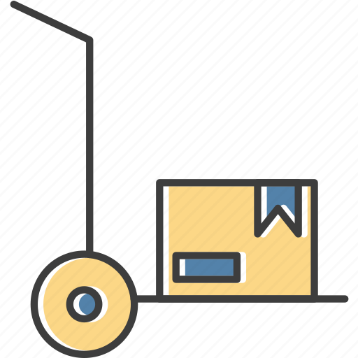 Box, delivery, logistics, trolley icon - Download on Iconfinder
