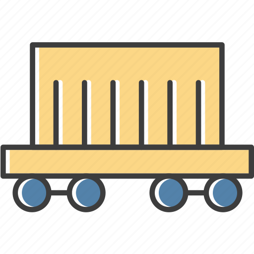 Cargo, delivery, logistics, train icon - Download on Iconfinder