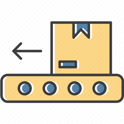 Belt, conveyor, logistics, package icon - Download on Iconfinder
