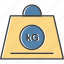 kg, logistics, measure, weight 