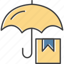 logistics, protection, rain, umbrella
