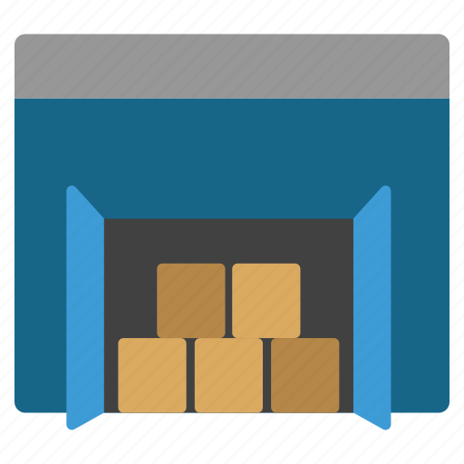 Warehouse, logistic, storage, store, cargo, goods, products icon - Download on Iconfinder