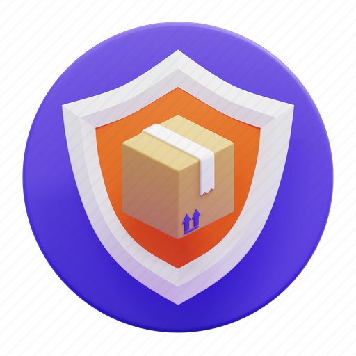 Package, protection, security, product, lock, secure, shipping 3D illustration - Download on Iconfinder