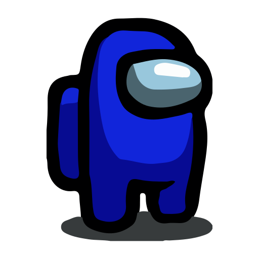 blue among us app logo