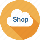 bag, cloud, computing, ecommerce, market, online, shopping