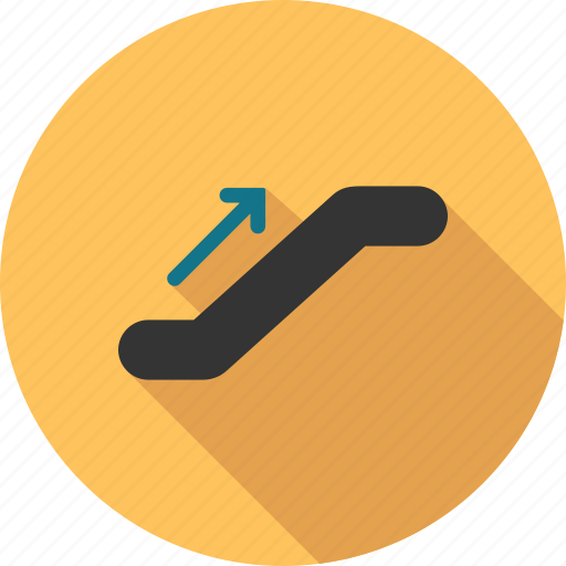 Arrow, business, mall, shopping, stair, top, traffic icon - Download on Iconfinder