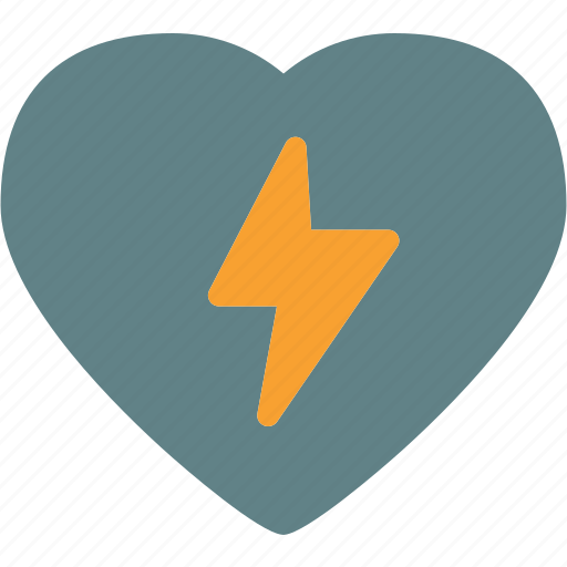 Heart, lightingbolt, love, romance icon - Download on Iconfinder