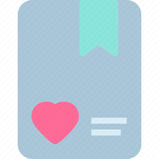 Agenda, heart, love, romance icon - Download on Iconfinder