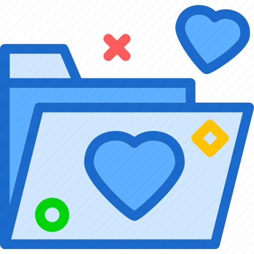 Folder, heart, love, romance icon - Download on Iconfinder