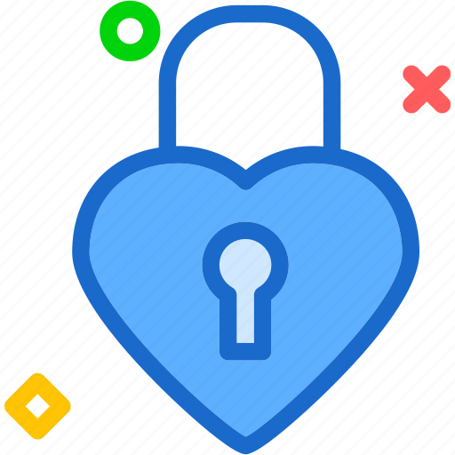 Heart, lock, love, romance icon - Download on Iconfinder