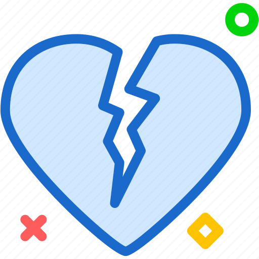 Break, heart, love, romance icon - Download on Iconfinder
