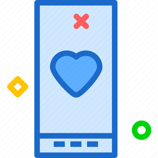 Heart, love, romance, smartphone icon - Download on Iconfinder