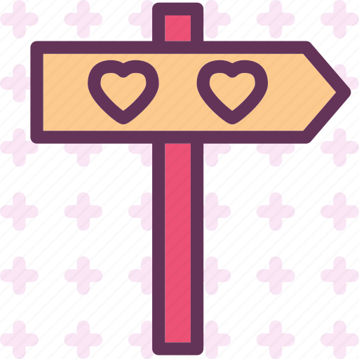 Direction, heart, love, romance icon - Download on Iconfinder