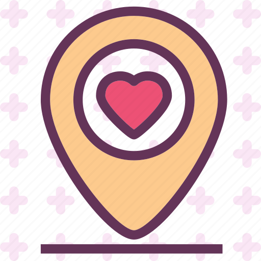 Heart, love, pinpoint, romance icon - Download on Iconfinder