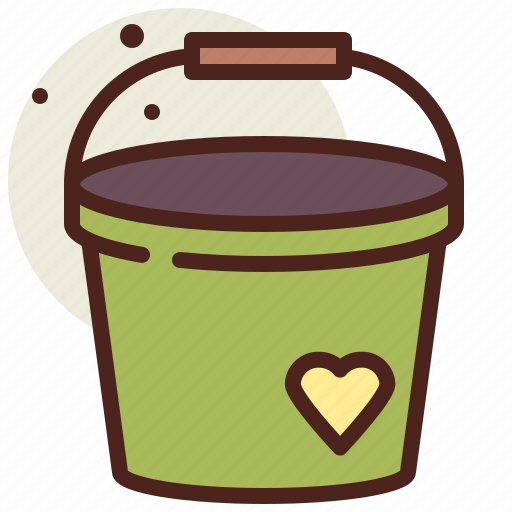Bucket, celebration, day, valentine, valentines icon - Download on Iconfinder