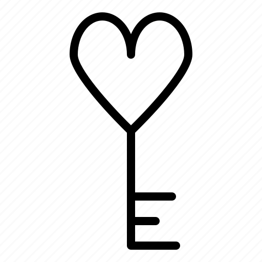Boyfriend, girlfriend, heart, key, romance, romantic, valentine icon - Download on Iconfinder