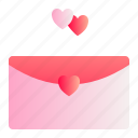 heart, letter, love, mail, valentine