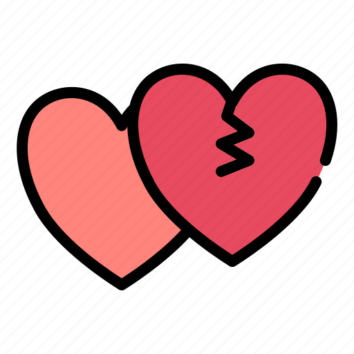Broken, heart, love, romance, valentine, wedding icon - Download on Iconfinder