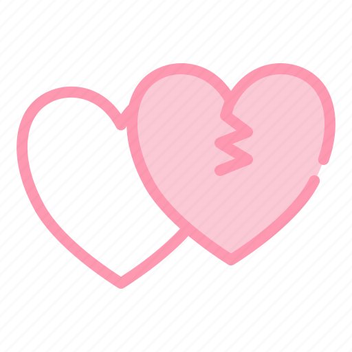 Broken, heart, love, romance, valentine icon - Download on Iconfinder