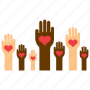 hand, heart, love, racism, solidarity, tolerance, equality