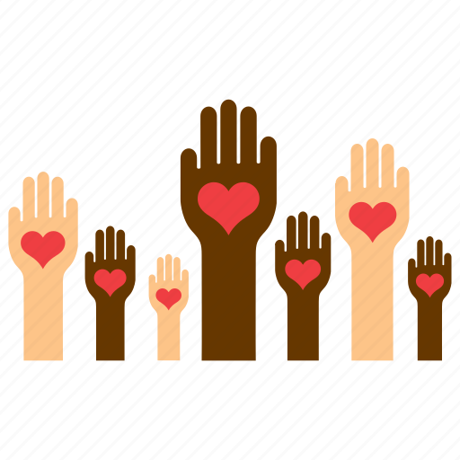 Hand, heart, love, racism, solidarity, tolerance, equality icon - Download on Iconfinder