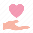 hand, love, heart, give