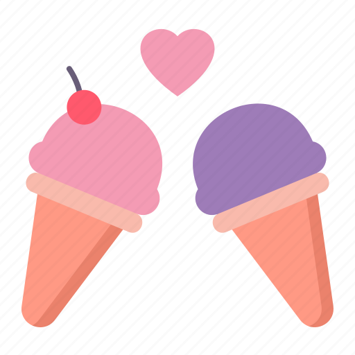 Icecream, love, dessert, heart icon - Download on Iconfinder